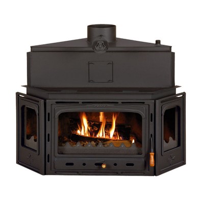 Wood Burning Fireplace with Back Boiler Prity ATC W20, 26.1kw - Fireplaces