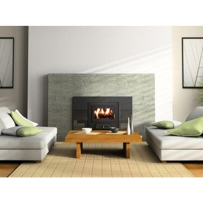 Wood Burning Fireplace with Back Boiler Prity M W18, 23.5kw - Fireplaces