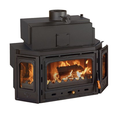 Wood Burning Fireplace with Back Boiler Prity TC W28, 33.3kw - Fireplaces