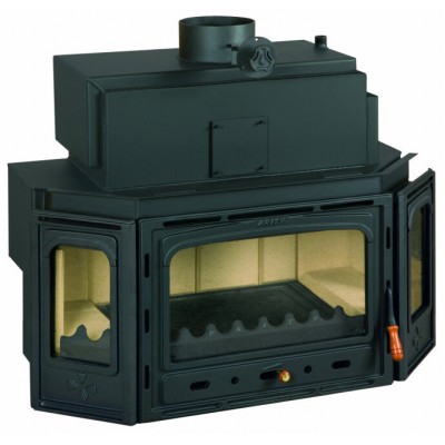 Wood Burning Fireplace with Back Boiler Prity TC W35, 40kw - Fireplaces