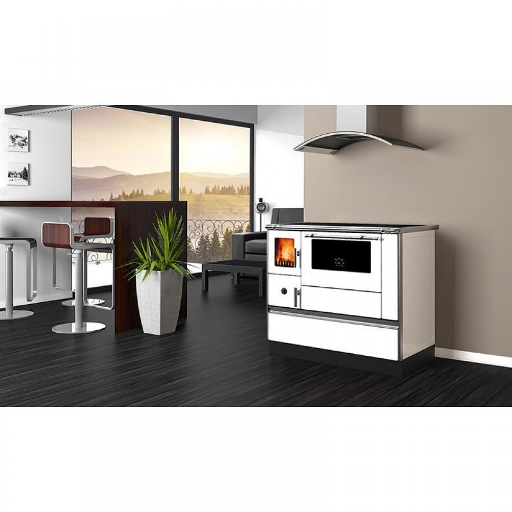 Wood cooker stove Alfa Plam Dominant 90H White, 6.5kW | Wood Cooker Stoves |  |