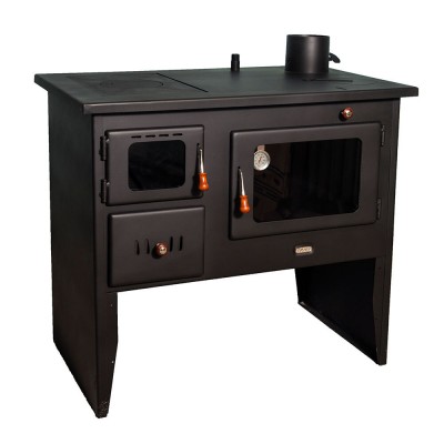 Wood burning cooker with back boilerPrity 1P41 W12, 16.1kW - Wood
