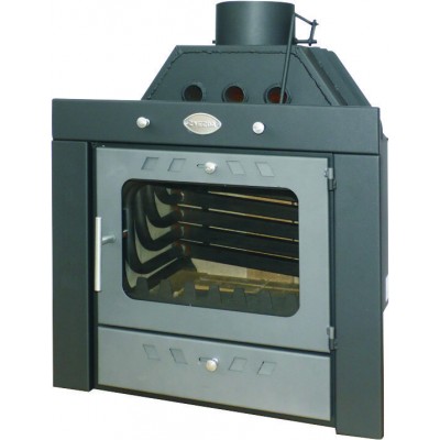 Wood Burning Fireplace with Back Boiler Zvezda Camera B10 VR 16, 16.4kw - Zvezda