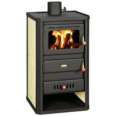 Multi Fuel Stove With Back Boiler Prity S2 W10, 13.3kW - Multi Fuel Stoves With Back Boiler