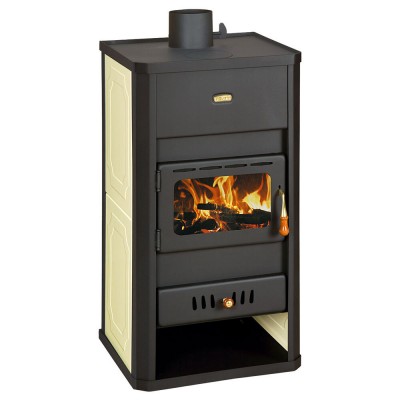 Wood burning stove with back boiler Prity S3 W13, 15kW, Log - Multi Fuel Stoves With Back Boiler