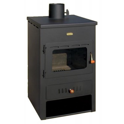 Multi Fuel Stove With Back Boiler Prity K1 W8, 13.1kW - Wood