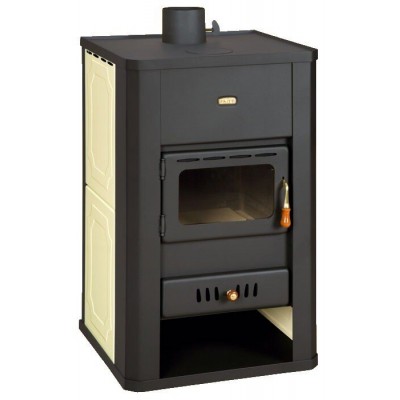 Wood burning stove with back boiler Prity S3 W17, 17.8kW - Multi Fuel Stoves With Back Boiler
