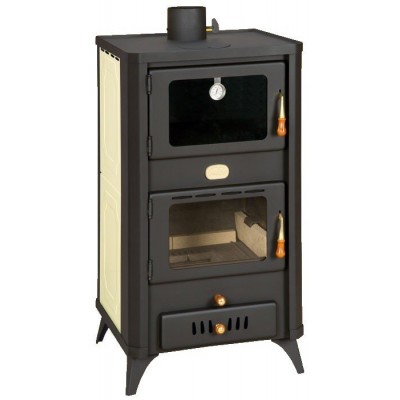 Wood Burning Stove With Back Boiler and Oven Prity FG W18 R, 23.4kW - Prity
