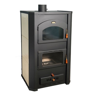 Wood Burning Stove With Back Boiler and Oven Prity FG W20, 23.8kW - Multi Fuel Stoves With Back Boiler