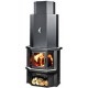 Wood burning stove BALKAN ENERGY Diplomat 21 18kW, Log | Wood Burning Stoves | Stoves |