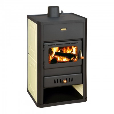 Multi Fuel Stove With Back Boiler Prity S1 W10, 13.3kW - Wood