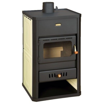 Multi Fuel Stove With Back Boiler Prity S1 W10, 13.3kW - Wood