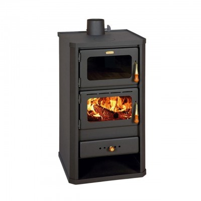 Wood burning stove with oven Prity FM 12.1kW, Log - Stoves