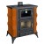Wood burning stove with oven Prity FMS RK 12kW, Log