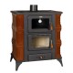 Wood burning stove with oven Prity FMS RK Brown, 12kW, Log | Wood Burning Stoves | Stoves |
