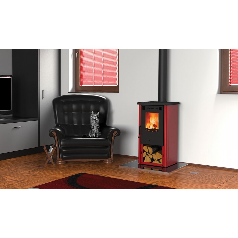 Wood burning stove Alfa Plam Elita 6kW, Log | Wood Burning Stoves | Stoves |