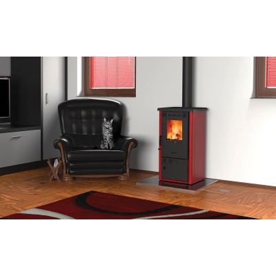 Wood burning stove Alfa Plam Elita 2 Red, 6kW, Log - Product Comparison