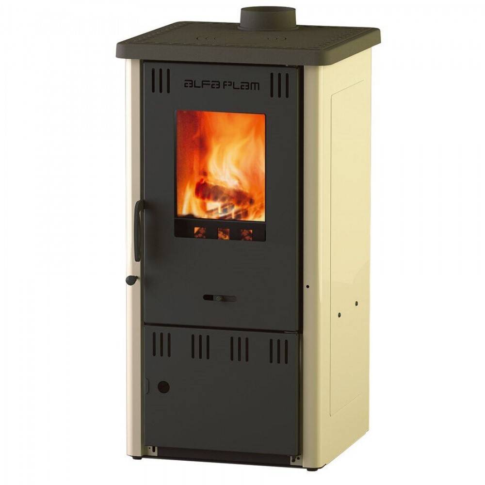 Wood burning stove Alfa Plam Elita 2 Ivory, 6kW, Log | Wood Burning Stoves | Stoves |