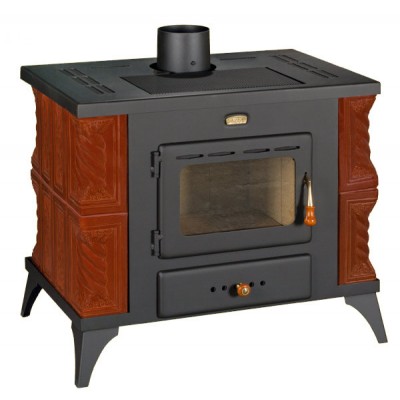 Wood burning stove Prity K1 RK Brown 9kW, Log - Stoves
