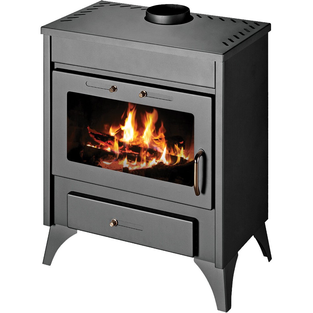 Wood burning stove BALKAN ENERGY Ray Max 13kW, Log | Wood Burning Stoves | Stoves |