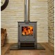Wood burning stove Balkan Energy Nero Black 6kW, Log | Wood Burning Stoves | Stoves |