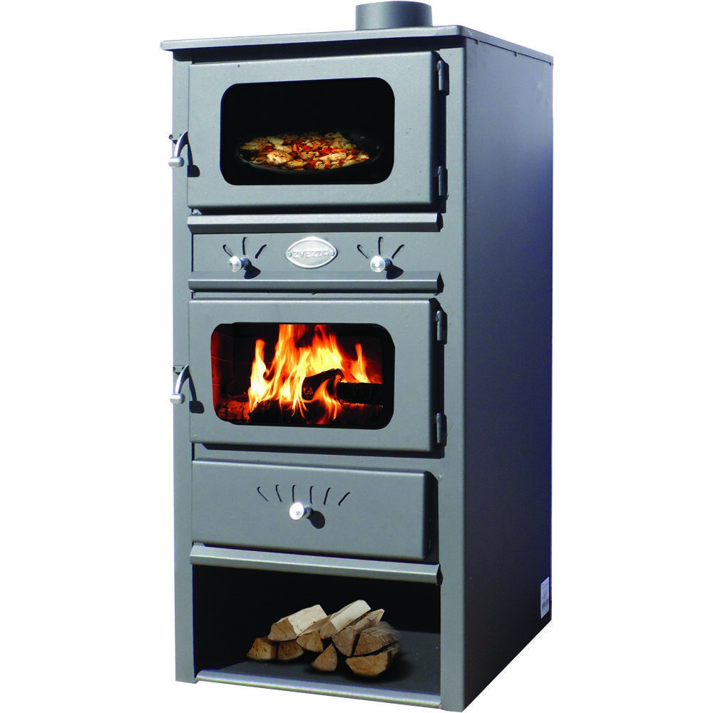 Wood burning stove with oven Zvezda MF 10, 7.6kW, Log | Wood Burning Stoves | Stoves |