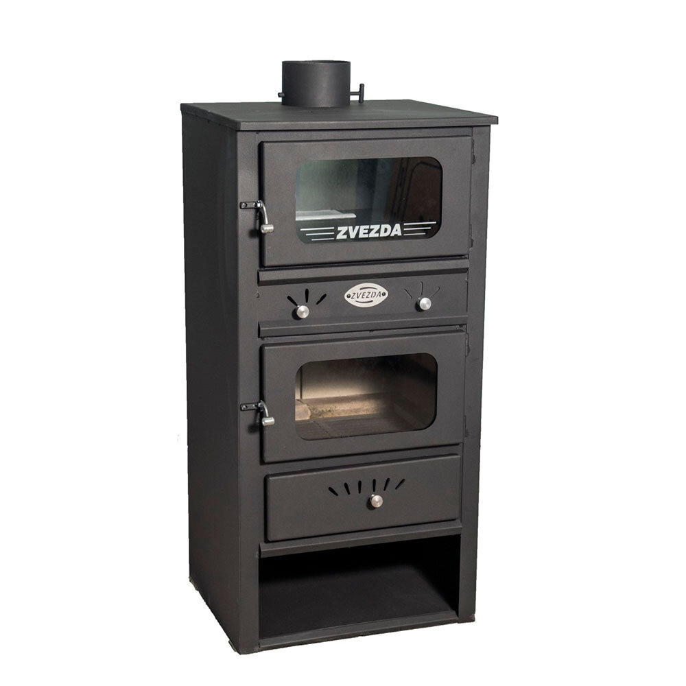 Wood burning stove with oven Zvezda MF 10, 7.6kW, Log | Wood Burning Stoves | Stoves |