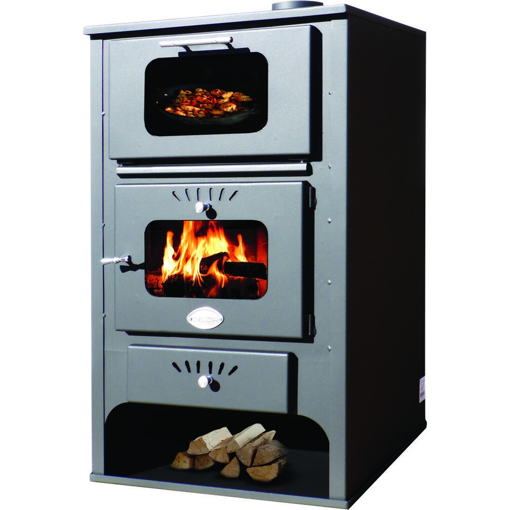 Wood burning stove with oven Zvezda GF 16.5kW, Log | Wood Burning Stoves | Stoves |