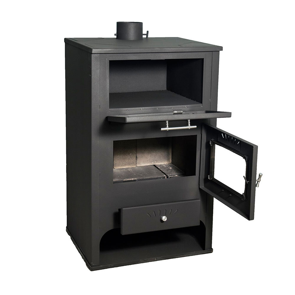Wood burning stove with oven Zvezda GF 16.5kW, Log | Wood Burning Stoves | Stoves |