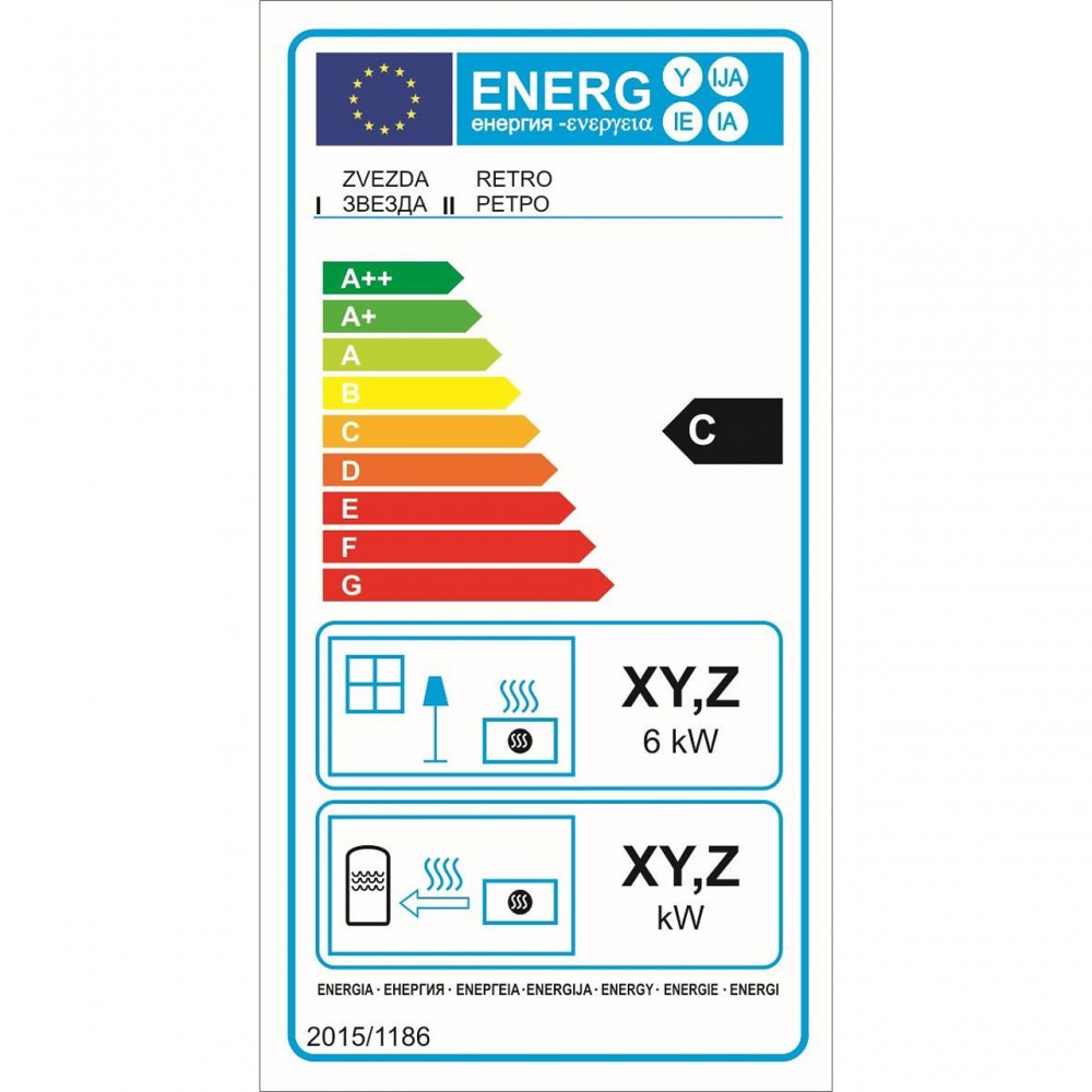 Wood burning stove Zvezda Retro 6kW, Log | Wood Burning Stoves | Stoves |