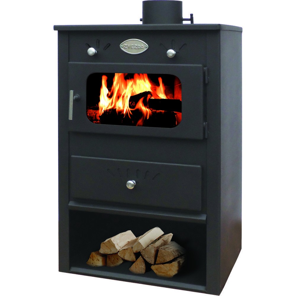 Wood burning stove Zvezda 1VR 9, 14kW, Log | Wood Burning Stoves | Stoves |