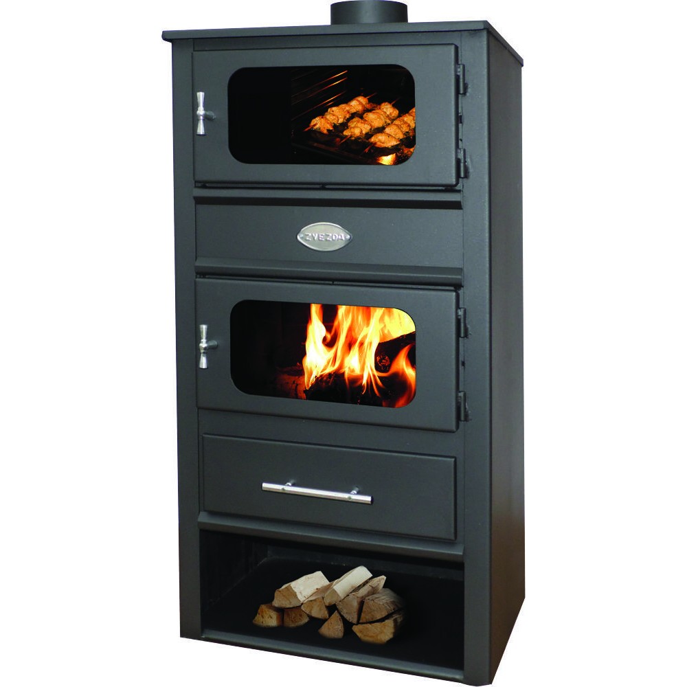Wood burning boiler stove with oven Zvezda MF VR 9, 17.2kW | Multi Fuel Stoves With Back Boiler | Stoves |