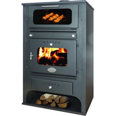 Wood burning stove with back boiler and oven Zvezda GF VR 16, 15.4kW - Product Comparison