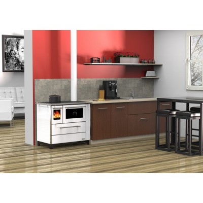 Wood cooker stove Alfa Plam Donna 70 White Right, 5kW - Product Comparison