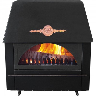 Wood burning stove with back boiler Alfa Plam Rustikal E, 14kW - Multi Fuel Stoves With Back Boiler