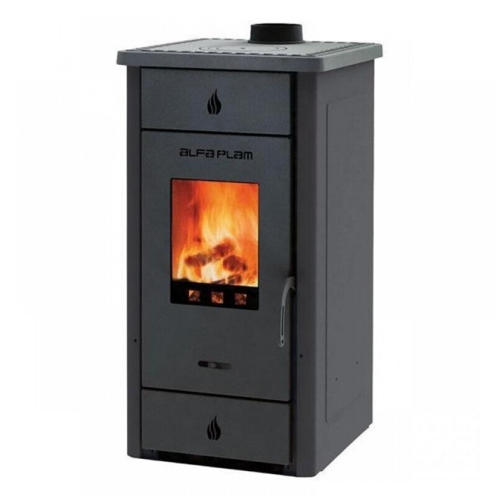 Wood burning stove Alfa Plam Elita 3 Anthracite 7kW, Log | Wood Burning Stoves | Stoves |