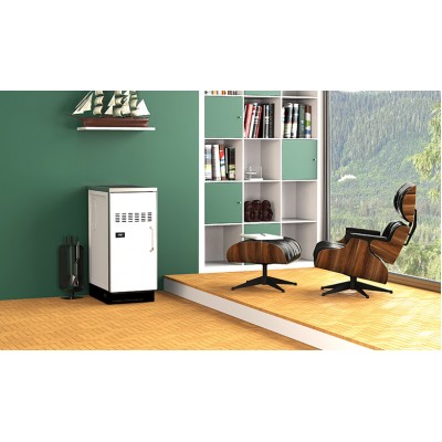 Wood stove furnace Alfa Plam Central 23 White, 20kW - Product Comparison
