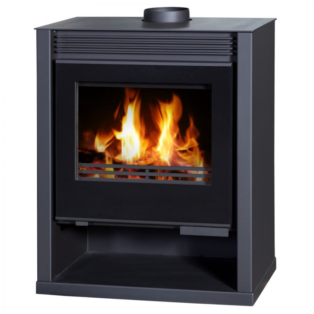 Wood Burning Stove Victoria 05 Rubin Lux, Black, 13kW, Log | Wood Burning Stoves | Stoves |