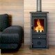 Wood burning stove MBS Vesta 10kW Black, Log | Wood Burning Stoves | Stoves |