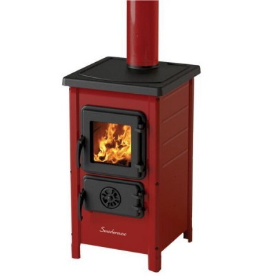 Wood burning stove MBS Happy 6kW Red, Log - MBS
