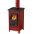 Wood burning stove MBS Happy 6kW Red, Log
