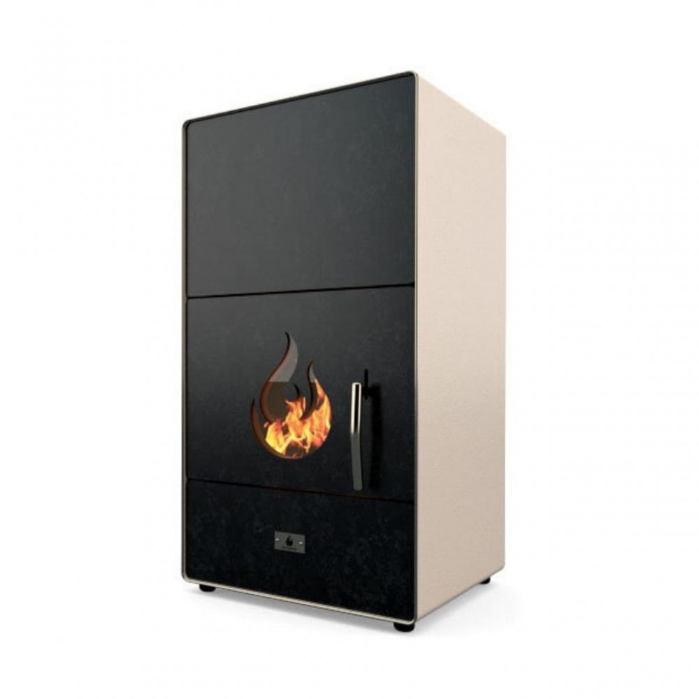 Pellet Boiler Stove Eco Spar Nova Ivory, 25kW | Pellet Stoves With Back Boiler | Pellet Stoves |