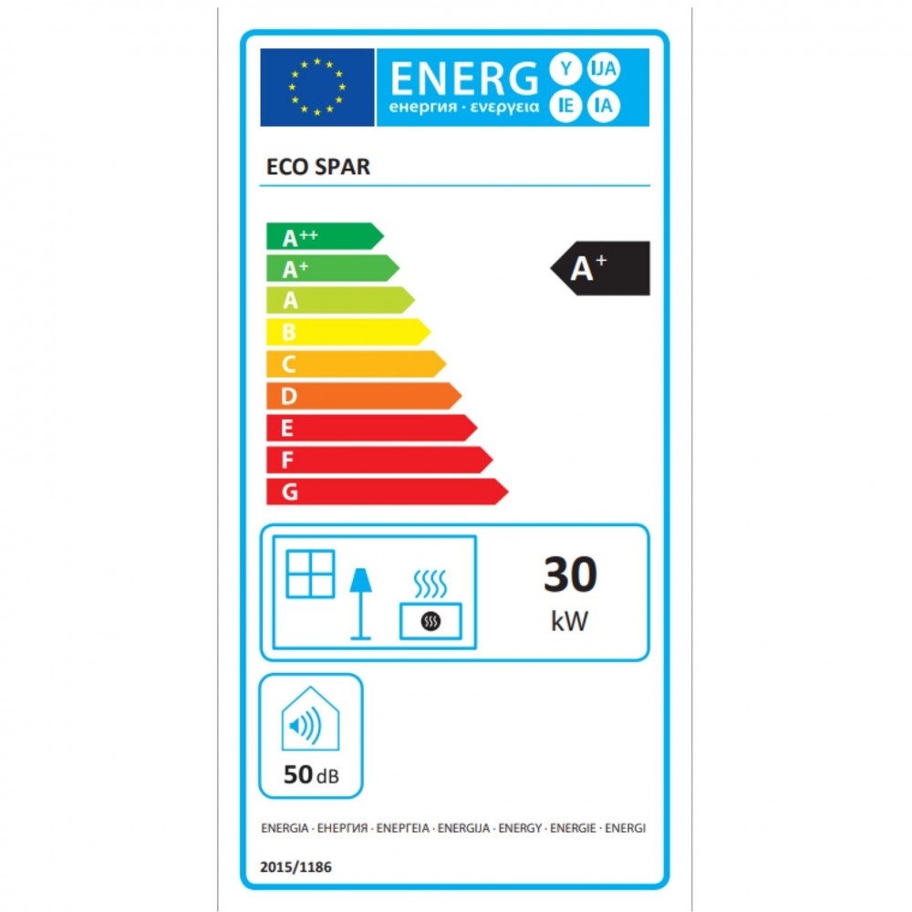 Pellet Boiler Stove Eco Spar Nova Ivory, 30kW | Pellet Stoves With Back Boiler | Pellet Stoves |