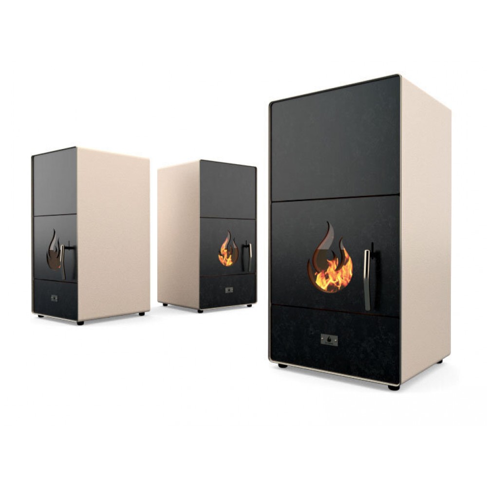 Pellet Boiler Stove Eco Spar Nova Ivory, 30kW | Pellet Stoves With Back Boiler | Pellet Stoves |