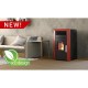 Pellet stove with back boiler Alfa Plam Commo 12 Red, 12kW | Pellet Stoves With Back Boiler | Pellet Stoves |