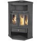Wood burning stove BALKAN ENERGY Panorama 2B, 9kW, Log | Multi Fuel Stoves With Back Boiler | Stoves |