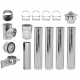 Flue kit Stainless steel Insulated Ф200 (inner diameter), 5.7m | Flue Kits | Chimney |