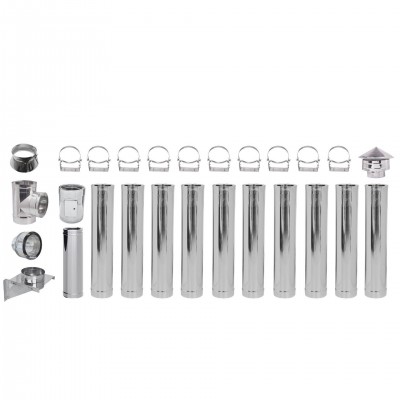 Chimney kit Stainless steel Insulated Ф300 (inner diameter), 11.7m - Special Offers