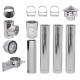 Flue kit Stainless steel Insulated Ф300 (inner diameter), 4.7m | Flue Kits | Chimney |