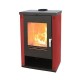 Wood burning stove Verso Theia, Bordeaux, 9kW | Wood Burning Stoves | Stoves |
